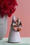 40mm Brown Copper, Cream & Light Pink Ring - SIZE R 1/2 AUS = US 9