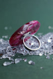 40mm Plum & Guava Ring - SIZE N 1/2 AUS = US 7