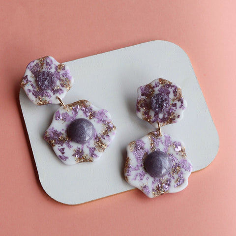 Lilac Blooms - Statement Earrings 1